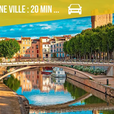 Le Flamingo - A 300 M - Terrasse - Climatisation 나르본플라제